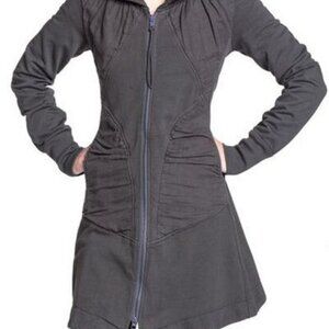 Prairie Underground Womens Taupe Brown Long Le Fey Cloak Hoodie Organic Cotton